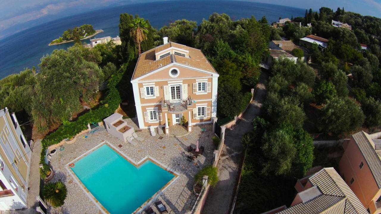 Durrell Corfu Strawberry-Pink Villa Pérama Exterior foto